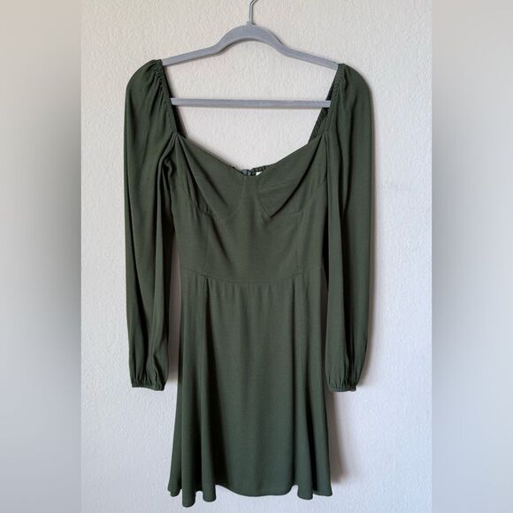 Reformation Mochi Mini Green Dress Size 4 - Picture 11 of 13